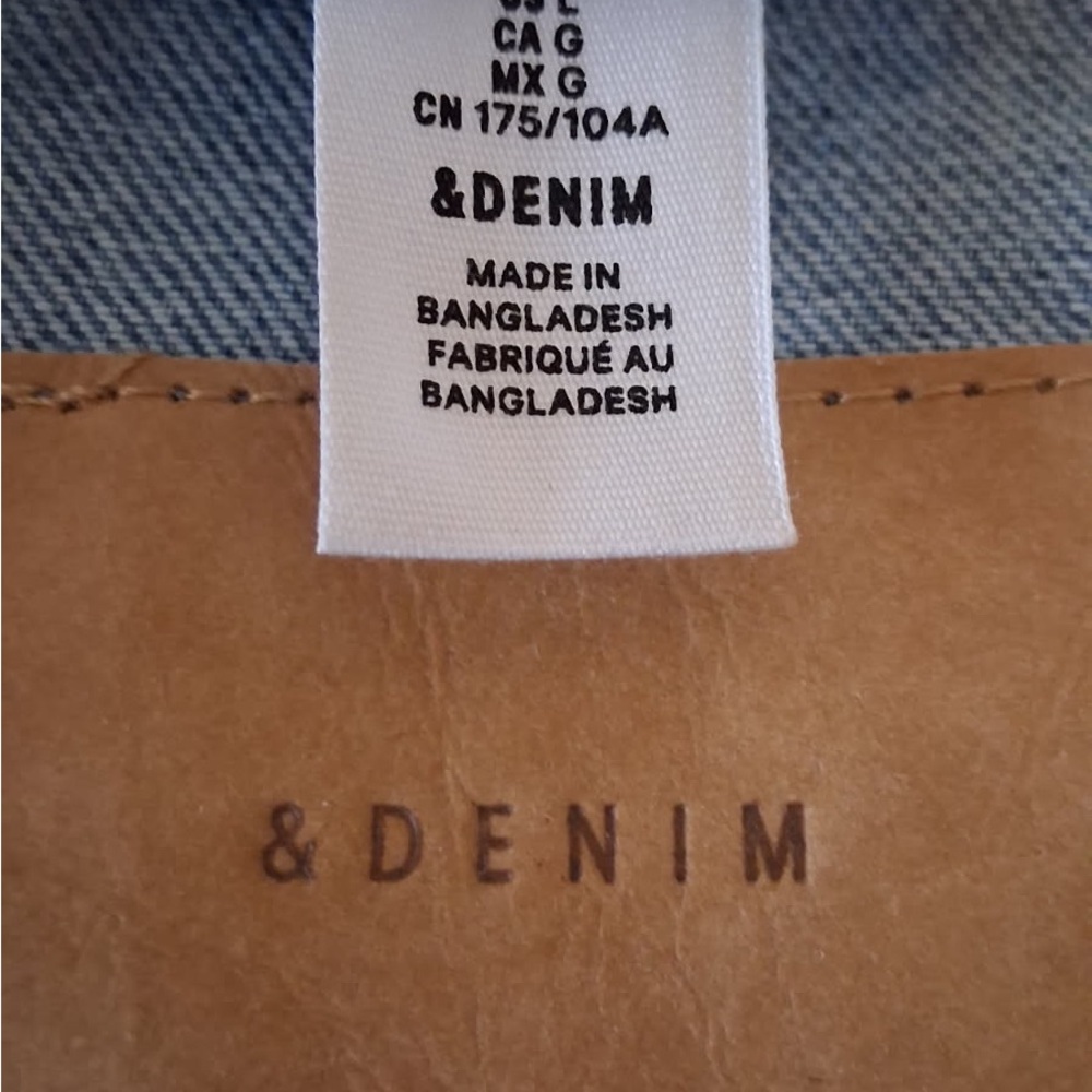 H&M OVERSIZED DENIM JACKET L LIKE NEW - Picture 10 of 10